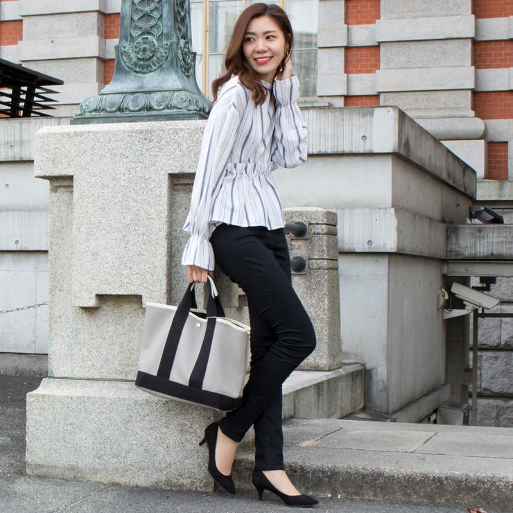 スタンドネックペプラムブラウス | A.NATALY | 詳細画像3 