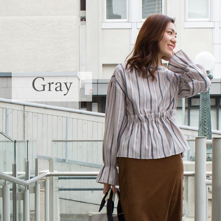 スタンドネックペプラムブラウス | A.NATALY | 詳細画像4 