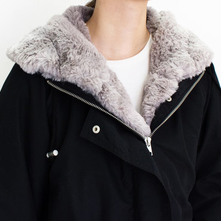 裏ファーショートモッズコート[品番：ACTW0003330]｜A.NATALY