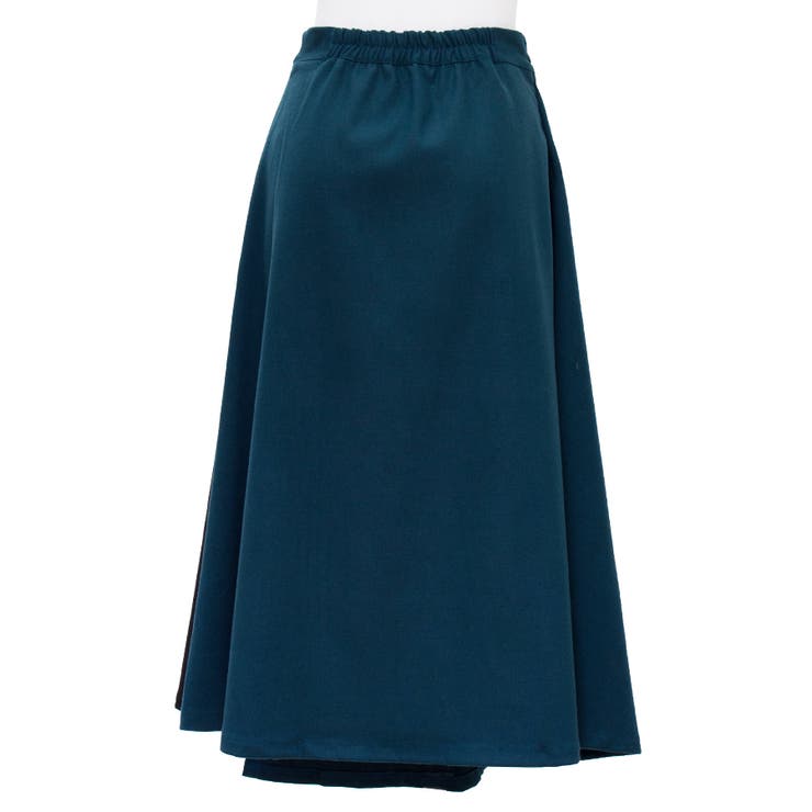 バイカラーラップスカート[品番：ACTW0003329]｜A.NATALY（アナタリー