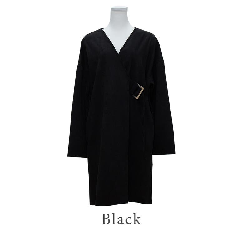 スエードノーカラータイロッケンコート | A.NATALY | 詳細画像12 