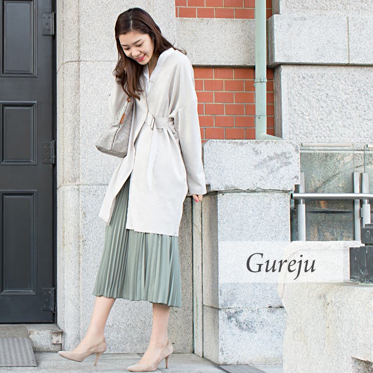 スエードノーカラータイロッケンコート | A.NATALY | 詳細画像3 