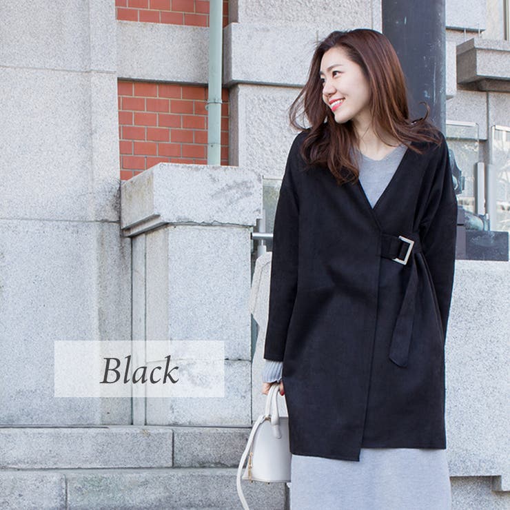 スエードノーカラータイロッケンコート | A.NATALY | 詳細画像7 