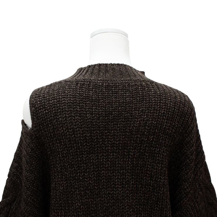 編地切替オープンショルダーニット | A.NATALY | 詳細画像16