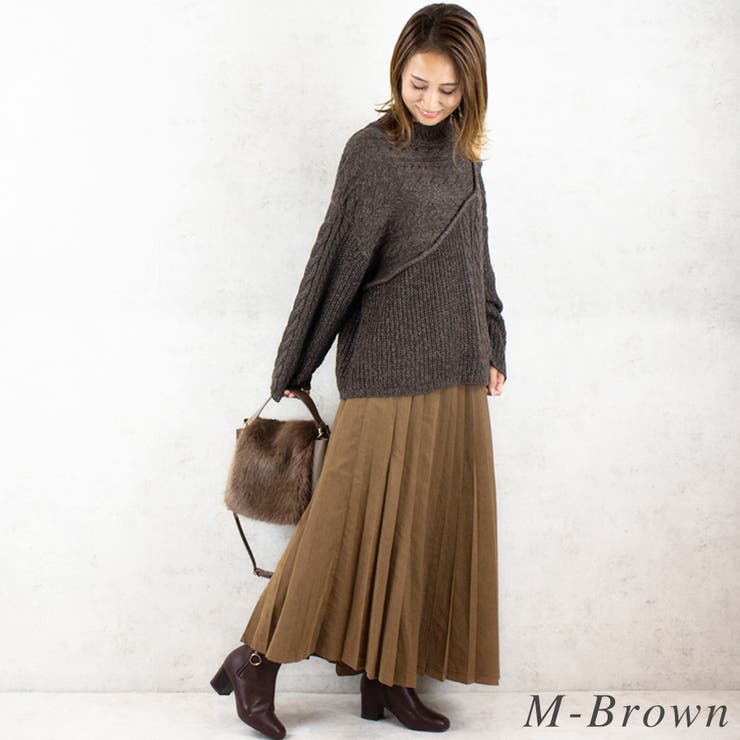 編地切替オープンショルダーニット | A.NATALY | 詳細画像6