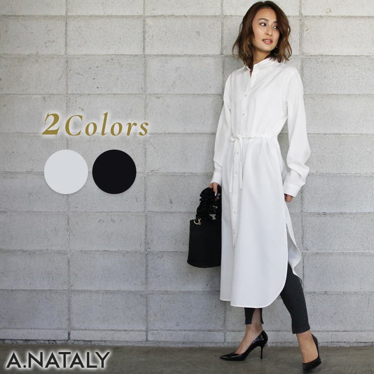 ロングシャツワンピース[品番：ACTW0003420]｜A.NATALY（アナタリー