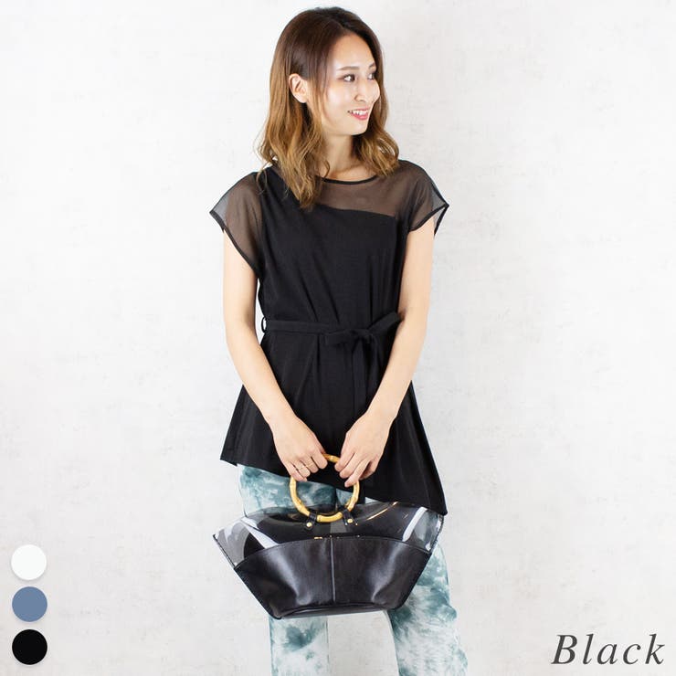 ブラック | ワンショルベストドッキングプルオーバー | A.NATALY