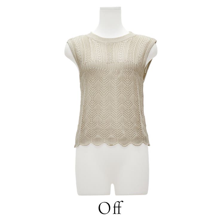 透かし編みノースリプルオーバー | A.NATALY | 詳細画像9 