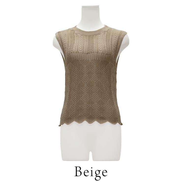 透かし編みノースリプルオーバー | A.NATALY | 詳細画像10 