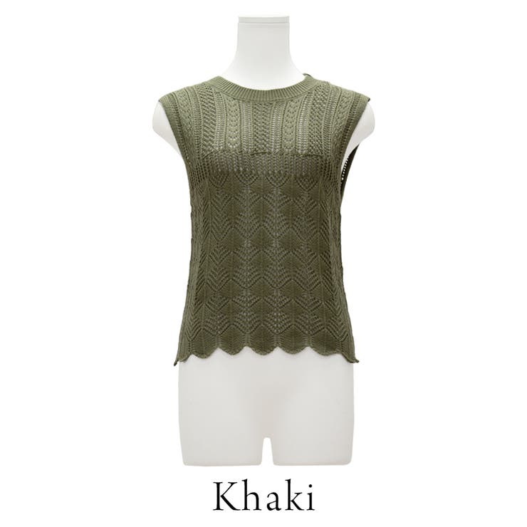 透かし編みノースリプルオーバー | A.NATALY | 詳細画像11 