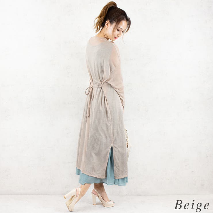 シアーニットソーロングカーディガン | A.NATALY | 詳細画像1 