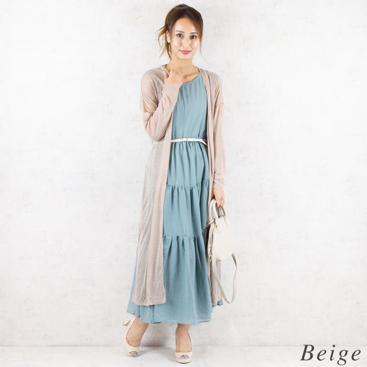 シアーニットソーロングカーディガン | A.NATALY | 詳細画像2 