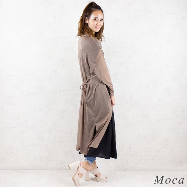 シアーニットソーロングカーディガン | A.NATALY | 詳細画像3 