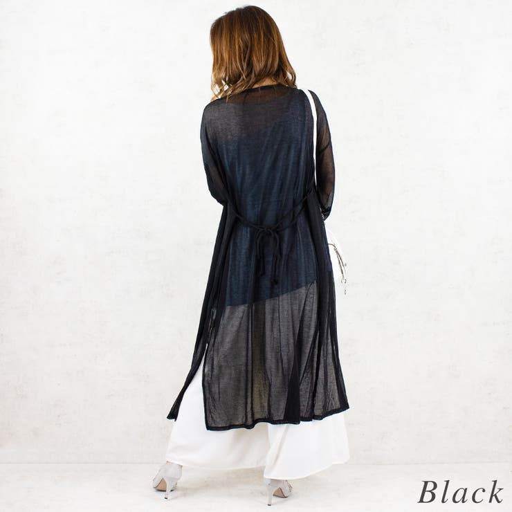 シアーニットソーロングカーディガン | A.NATALY | 詳細画像5 