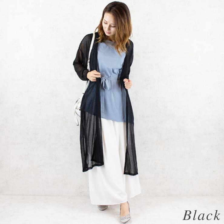 シアーニットソーロングカーディガン | A.NATALY | 詳細画像6 