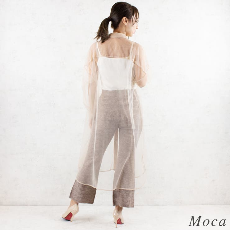 杢ストレッチリブフレアパンツ | A.NATALY | 詳細画像8 