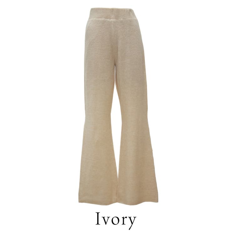 杢ストレッチリブフレアパンツ | A.NATALY | 詳細画像9 