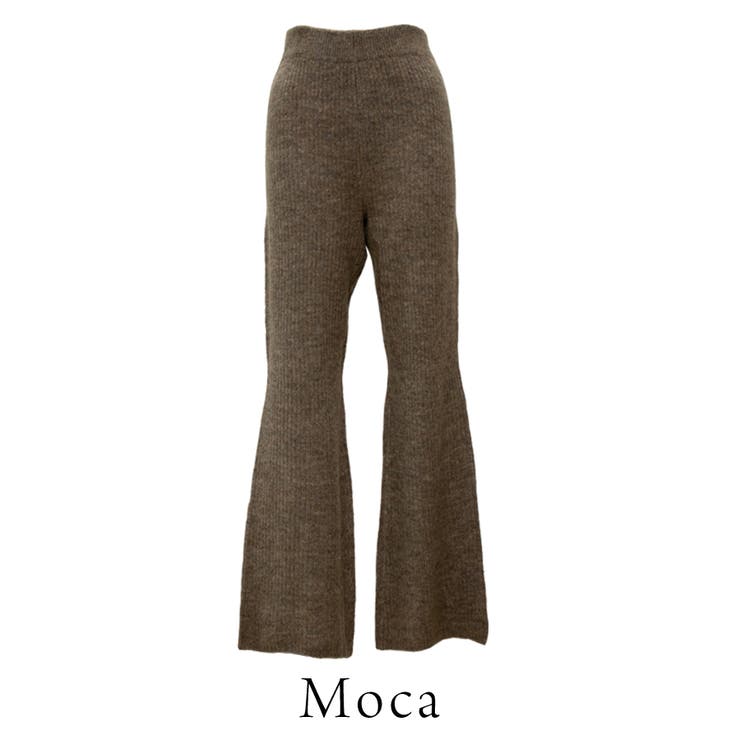 杢ストレッチリブフレアパンツ | A.NATALY | 詳細画像12 