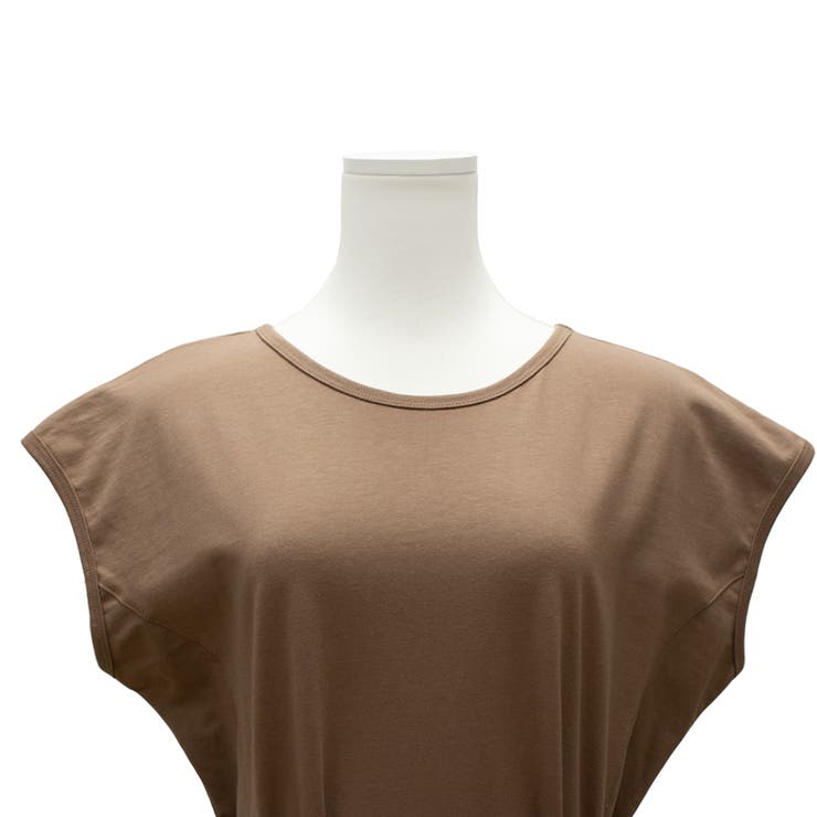 クルーネックノースリーブワンピース[品番：ACTW0003829]｜A