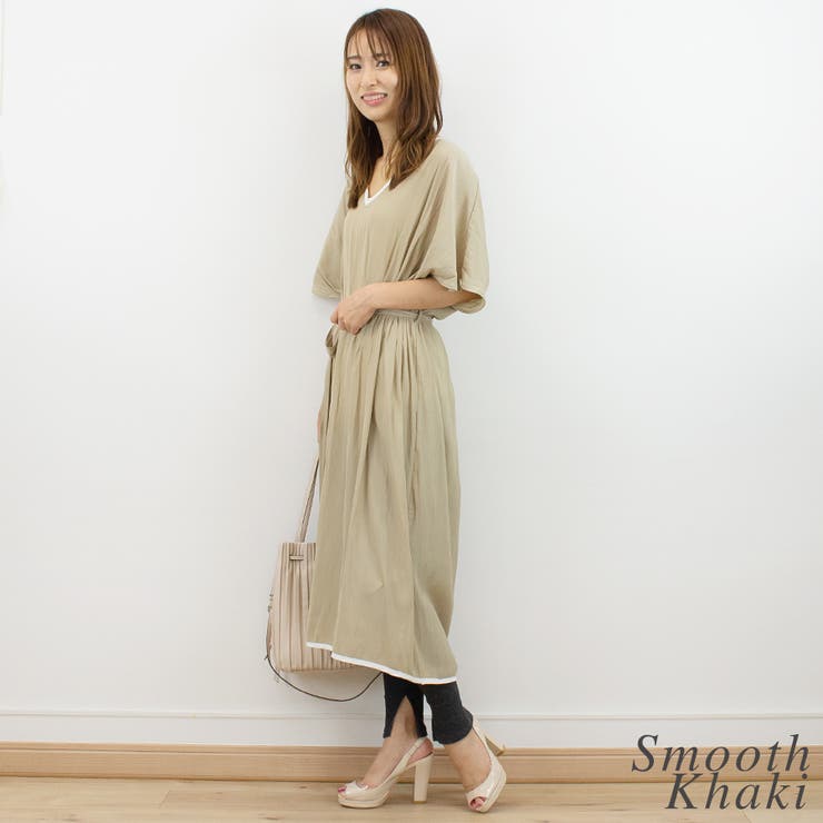 Vネックルーズワンピース | A.NATALY | 詳細画像3