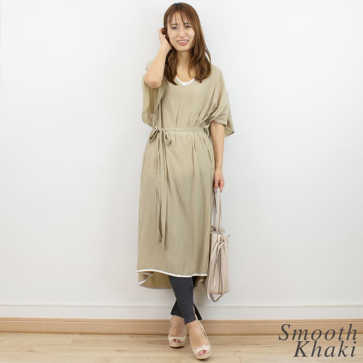 Vネックルーズワンピース | A.NATALY | 詳細画像4