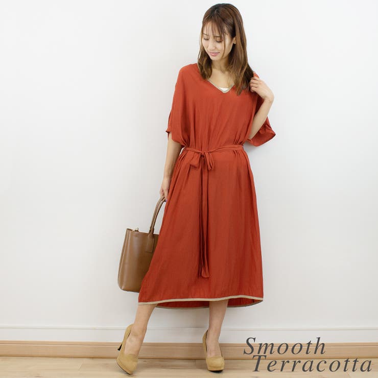 Vネックルーズワンピース | A.NATALY | 詳細画像5