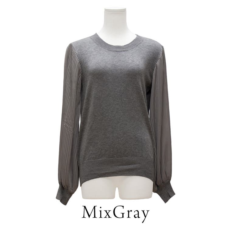 シフォンプリーツスリーブニット | A.NATALY | 詳細画像9 