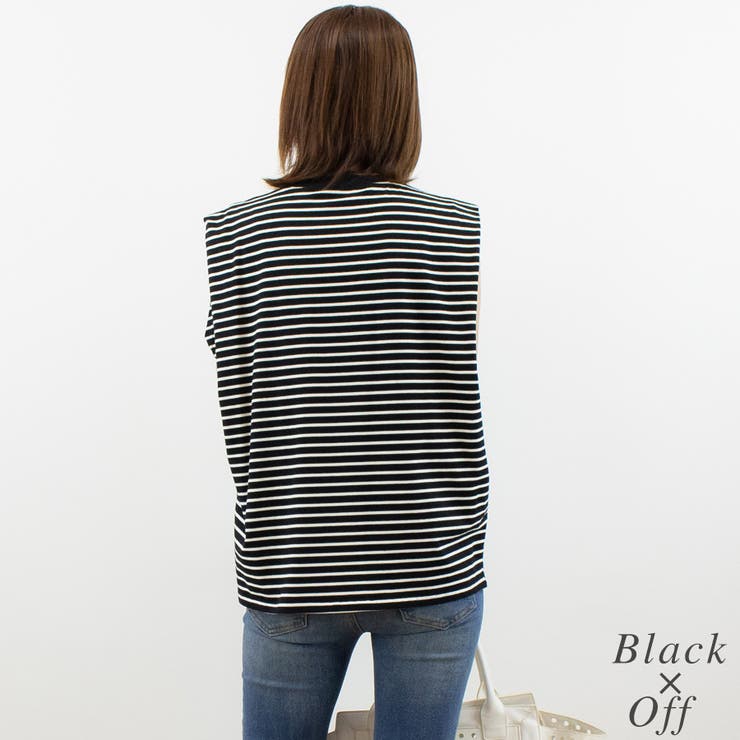 天竺ボーダーショルダータックプルオーバー | A.NATALY | 詳細画像5 