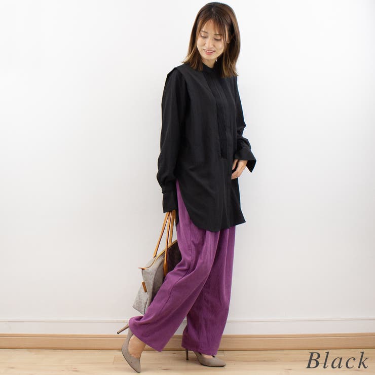 ピンタックブザムシャツブラウス | A.NATALY | 詳細画像8 