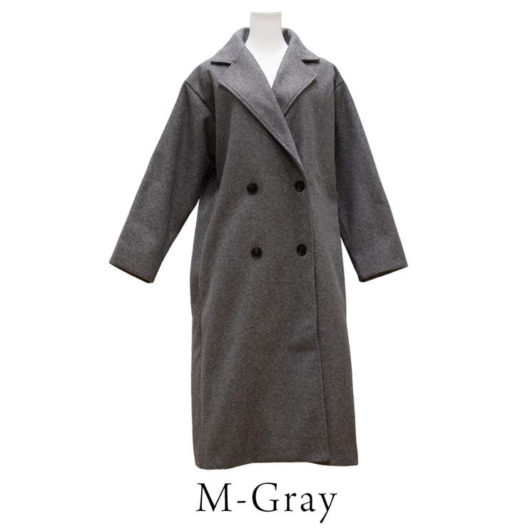 フェイクウールダブルチェスターコート | A.NATALY | 詳細画像10 