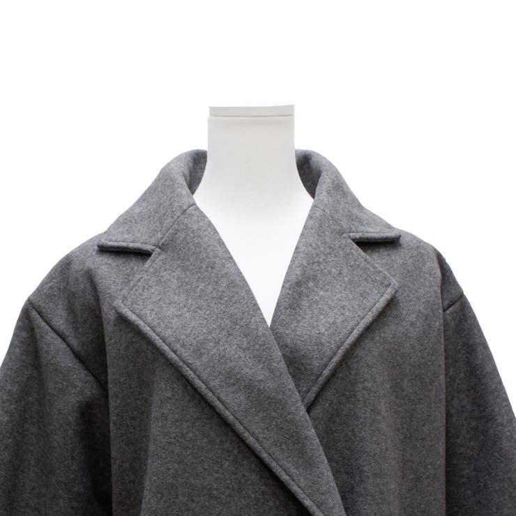 フェイクウールダブルチェスターコート | A.NATALY | 詳細画像15 