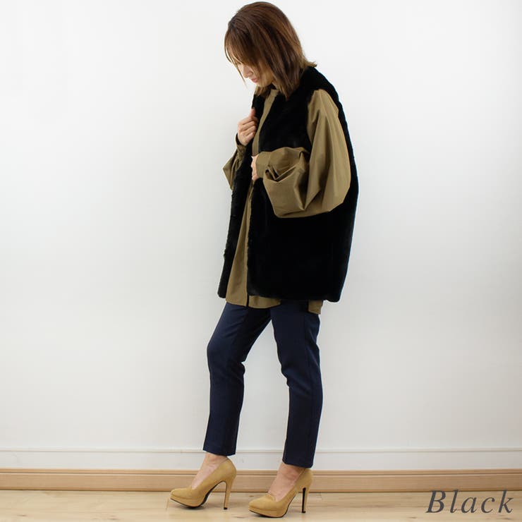 フェイクファーミドル丈ジレ | A.NATALY | 詳細画像8