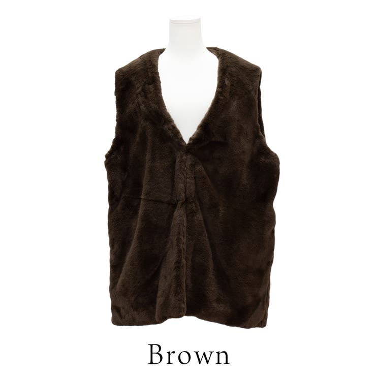 フェイクファーミドル丈ジレ | A.NATALY | 詳細画像11