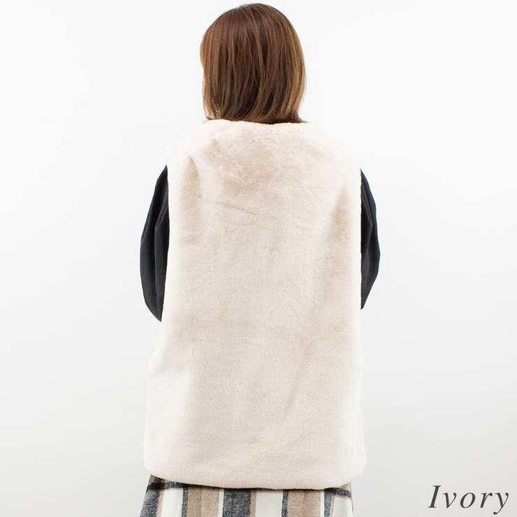 フェイクファーミドル丈ジレ | A.NATALY | 詳細画像1