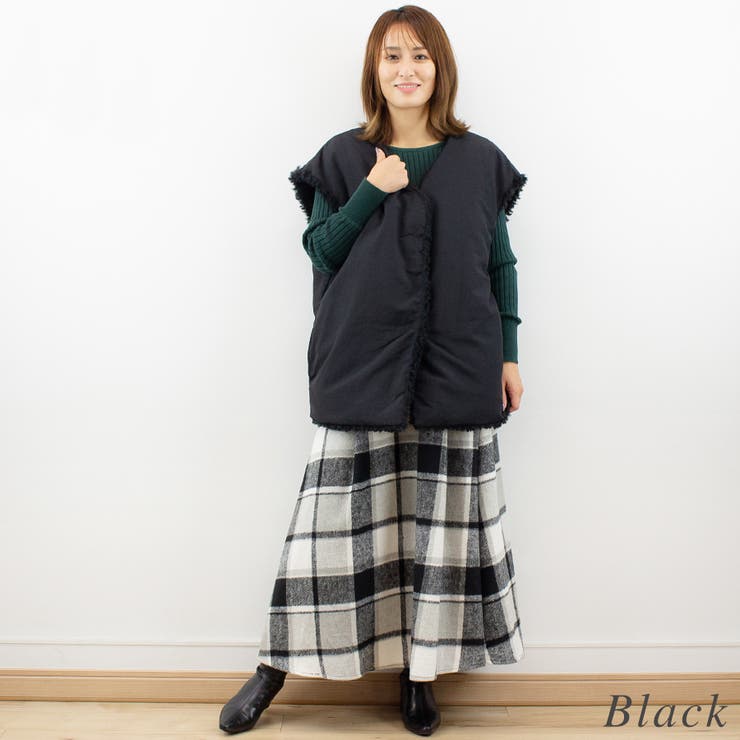 リングファー×オフトンリバーシブルベスト | A.NATALY | 詳細画像19 