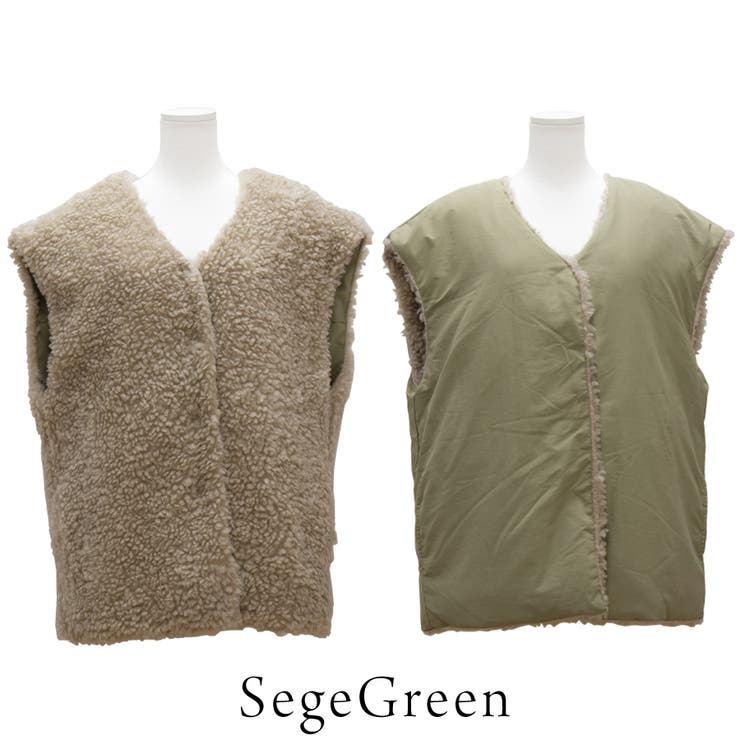 リングファー×オフトンリバーシブルベスト | A.NATALY | 詳細画像22 