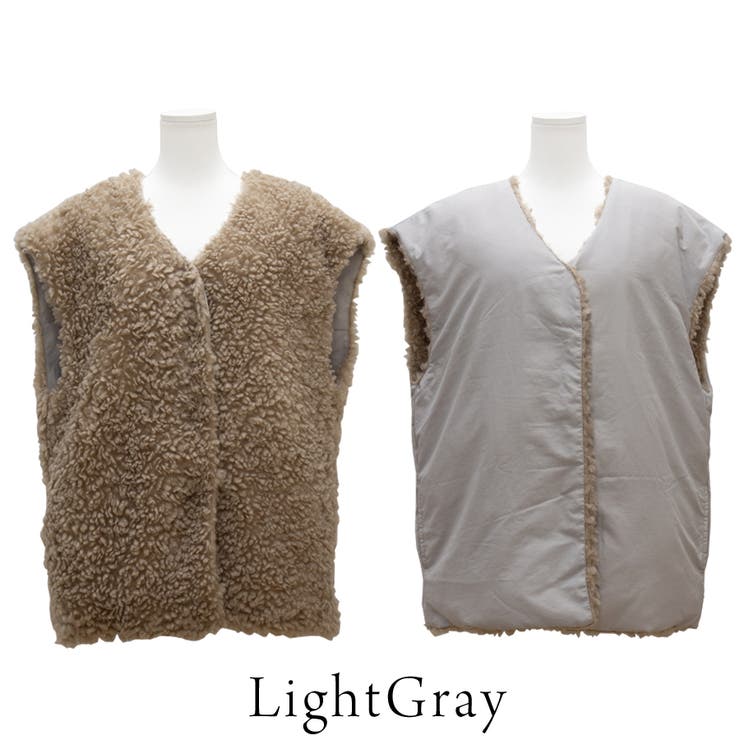 リングファー×オフトンリバーシブルベスト | A.NATALY | 詳細画像23 