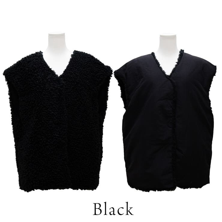 リングファー×オフトンリバーシブルベスト | A.NATALY | 詳細画像24 