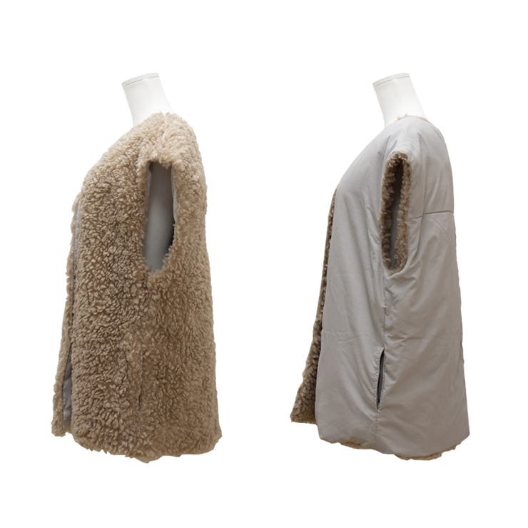 リングファー×オフトンリバーシブルベスト | A.NATALY | 詳細画像25 