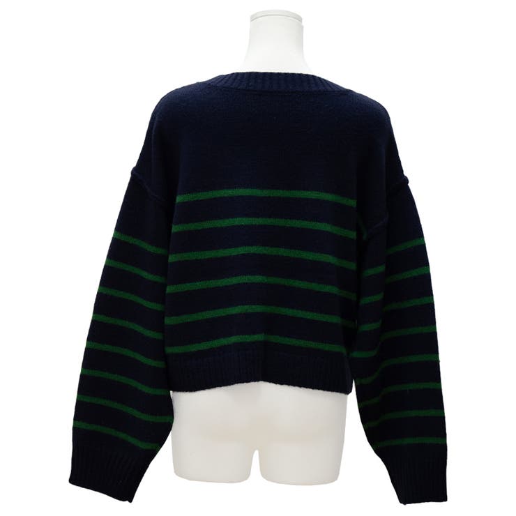 アルパカタッチボーダークロップドニット | A.NATALY | 詳細画像11 