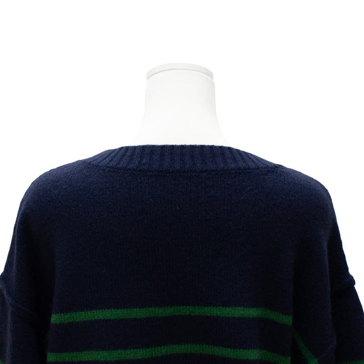 アルパカタッチボーダークロップドニット | A.NATALY | 詳細画像13 