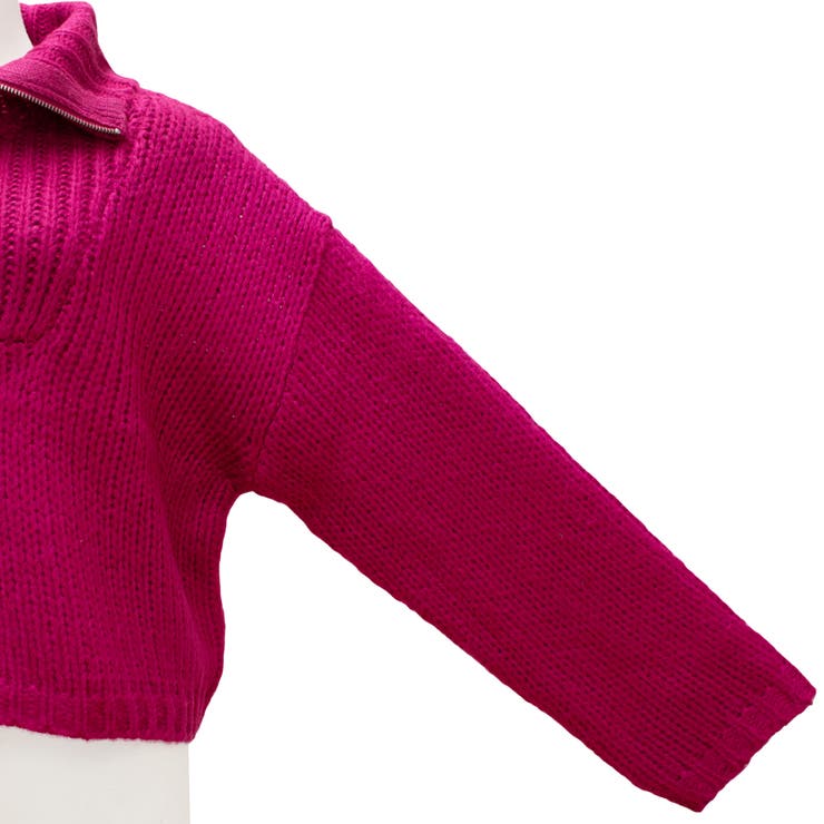 起毛糸ハーフジップニット | A.NATALY | 詳細画像17 