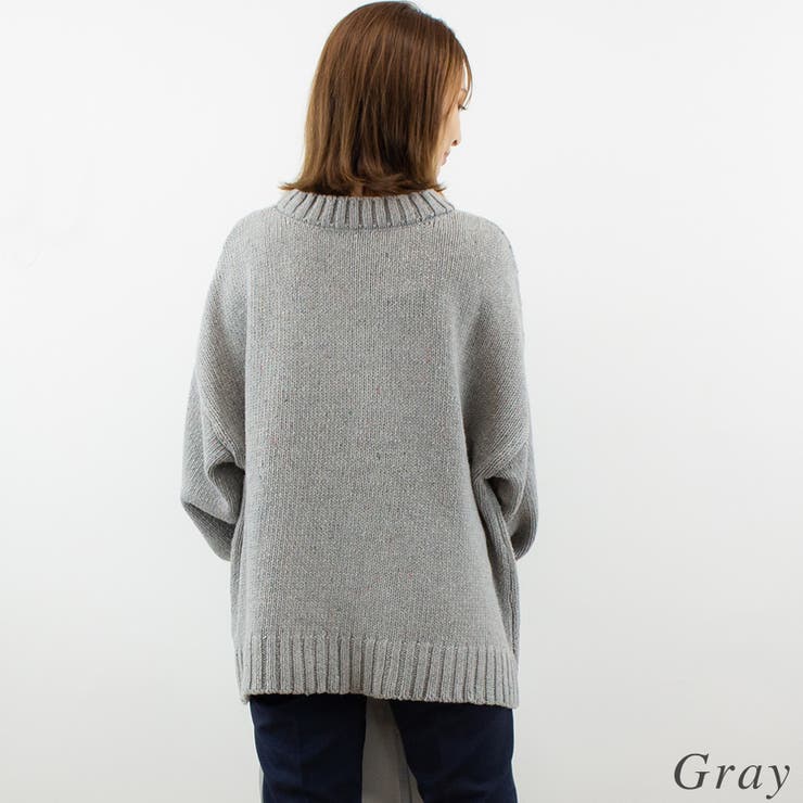 ミックス糸チュニックニット | A.NATALY | 詳細画像7 