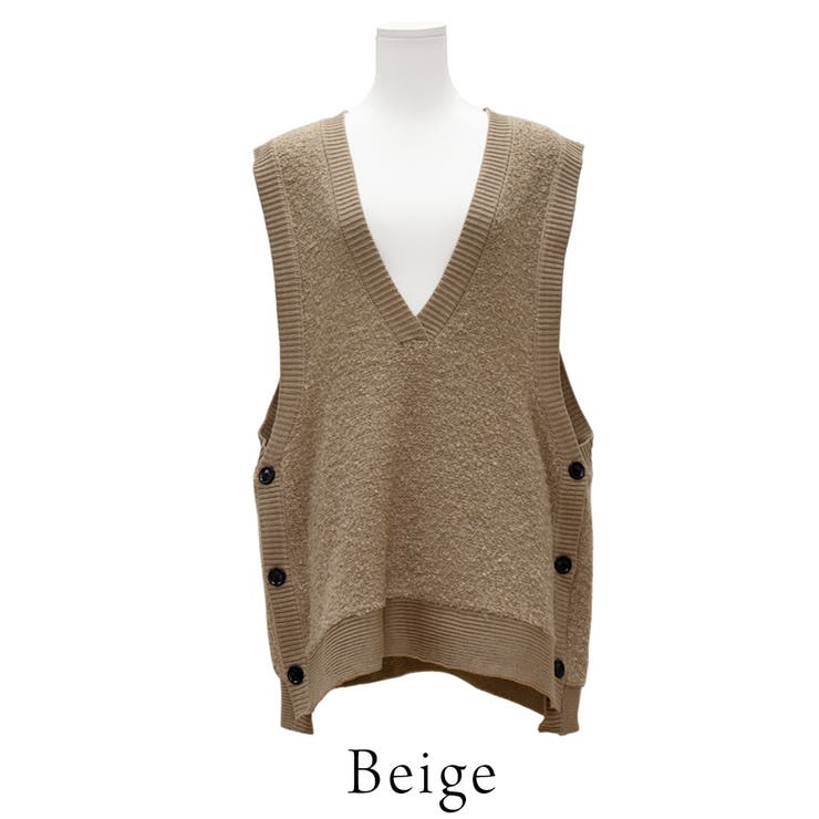 ブークレサイドボタンベスト | A.NATALY | 詳細画像11 