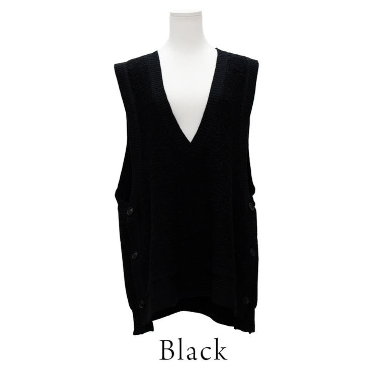 ブークレサイドボタンベスト | A.NATALY | 詳細画像12 