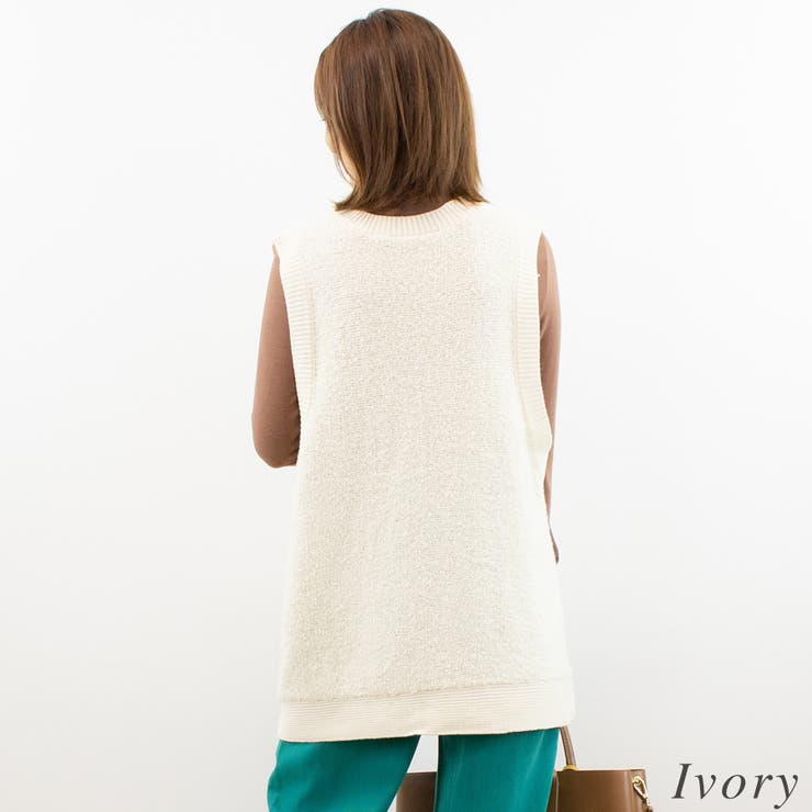 ブークレサイドボタンベスト | A.NATALY | 詳細画像5 