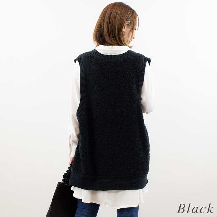 ブークレサイドボタンベスト | A.NATALY | 詳細画像8 