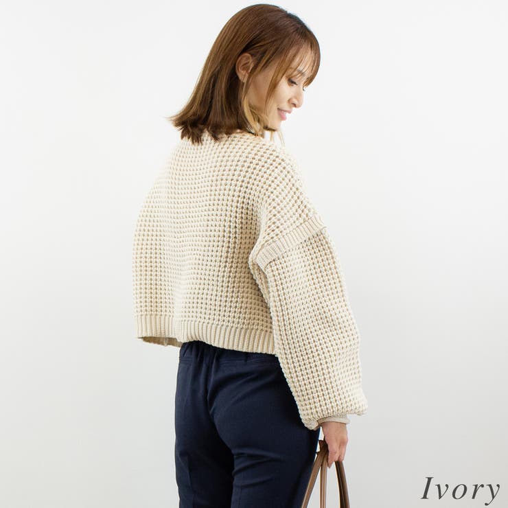 ワッフル編みニット | A.NATALY | 詳細画像1 