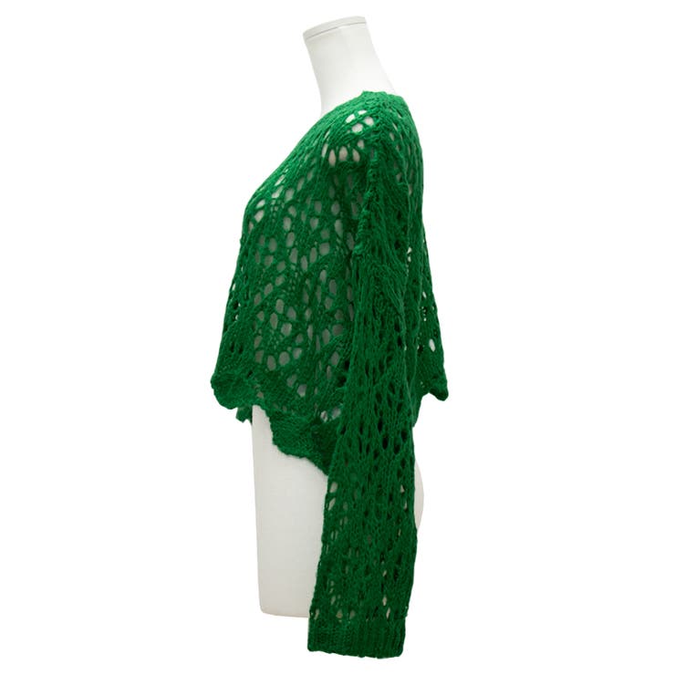 起毛糸透かし編みニット | A.NATALY | 詳細画像13 