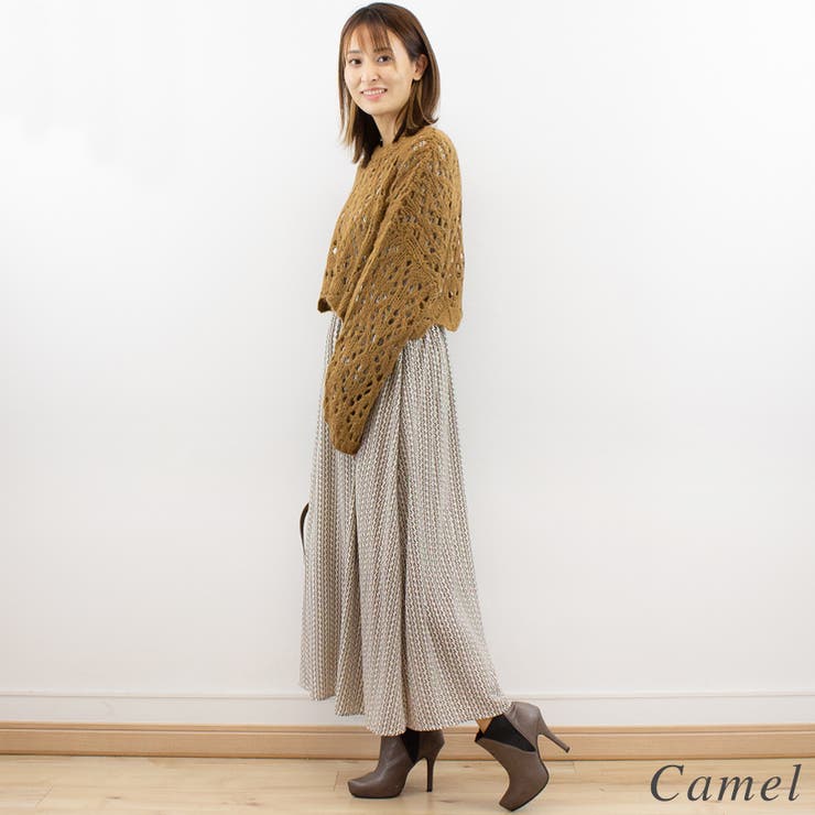 起毛糸透かし編みニット | A.NATALY | 詳細画像2 